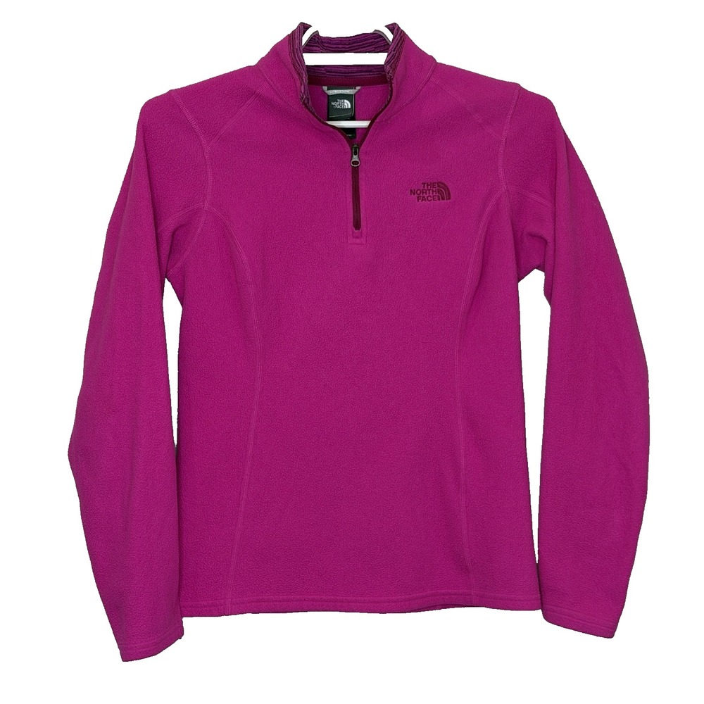 The North Face 1/4 Zip Pullover Fleece‎ Sweatshirt Womens Size Small Long Sleeve